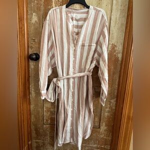 a new day Pink and White Striped dress